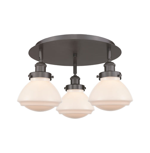 Downtown Urban Three Light Flush Mount