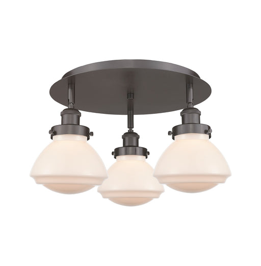 Innovations - 916-3C-OB-G321 - Three Light Flush Mount - Downtown Urban - Oil Rubbed Bronze