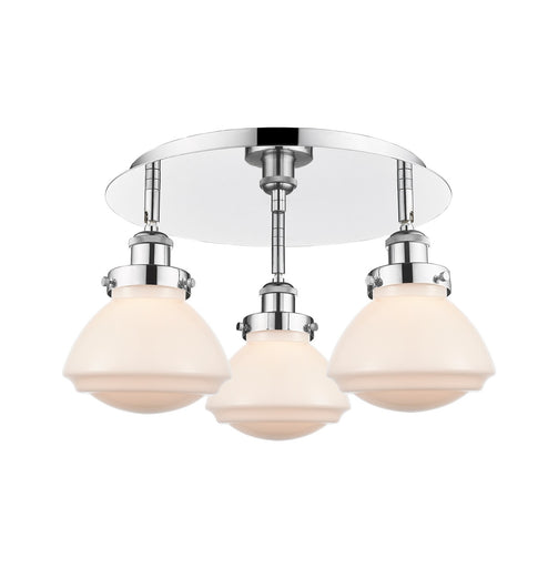 Downtown Urban Three Light Flush Mount