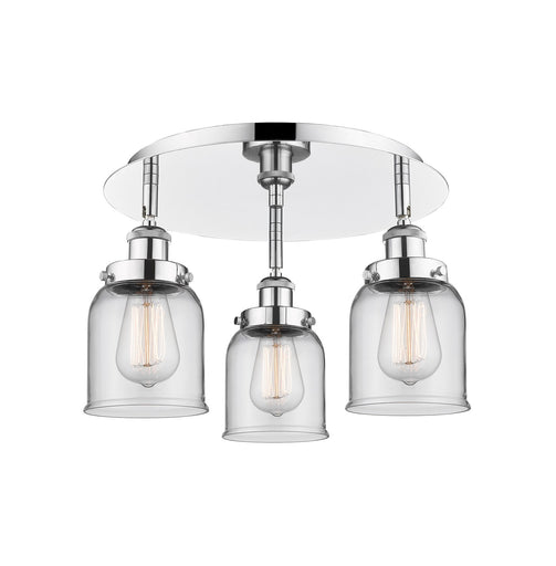 Downtown Urban Three Light Flush Mount