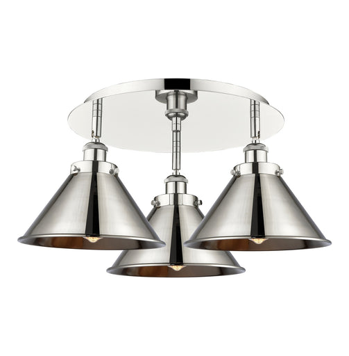 Downtown Urban Three Light Flush Mount