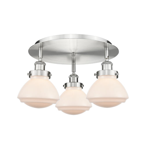 Downtown Urban Three Light Flush Mount