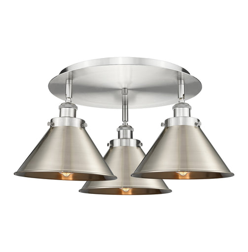 Downtown Urban Three Light Flush Mount