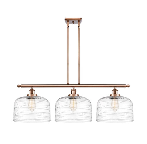 Innovations - 916-3I-AC-G713-L - Three Light Island Pendant - Ballston Urban - Antique Copper