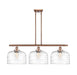 Innovations - 916-3I-AC-G713-L - Three Light Island Pendant - Ballston Urban - Antique Copper