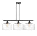 Innovations - 916-3I-BK-G713-L - Three Light Island Pendant - Ballston Urban - Matte Black