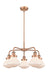 Innovations - 916-5CR-AC-G321 - Five Light Chandelier - Downtown Urban - Antique Copper