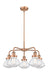 Innovations - 916-5CR-AC-G322 - Five Light Chandelier - Downtown Urban - Antique Copper