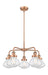 Innovations - 916-5CR-AC-G324 - Five Light Chandelier - Downtown Urban - Antique Copper