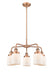 Innovations - 916-5CR-AC-G51 - Five Light Chandelier - Downtown Urban - Antique Copper