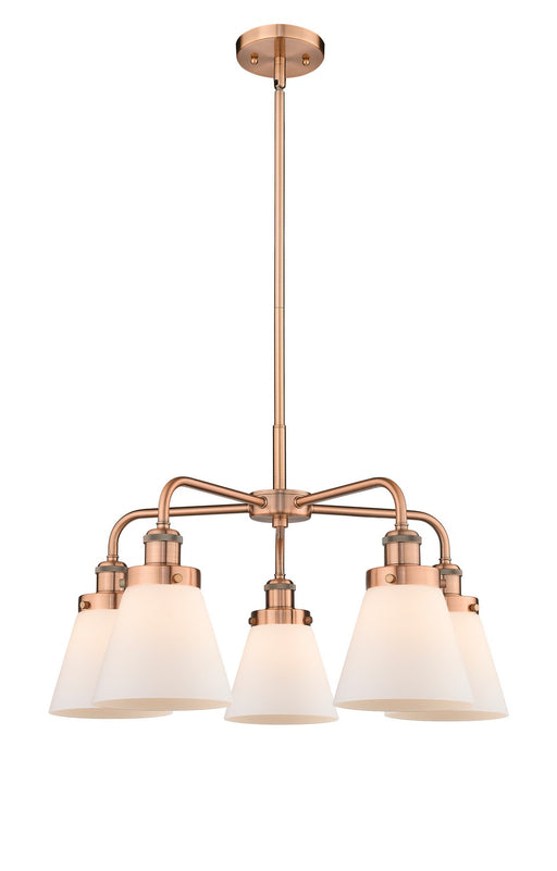 Innovations - 916-5CR-AC-G61 - Five Light Chandelier - Downtown Urban - Antique Copper