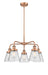 Innovations - 916-5CR-AC-G64 - Five Light Chandelier - Downtown Urban - Antique Copper