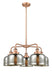 Innovations - 916-5CR-AC-G78 - Five Light Chandelier - Downtown Urban - Antique Copper