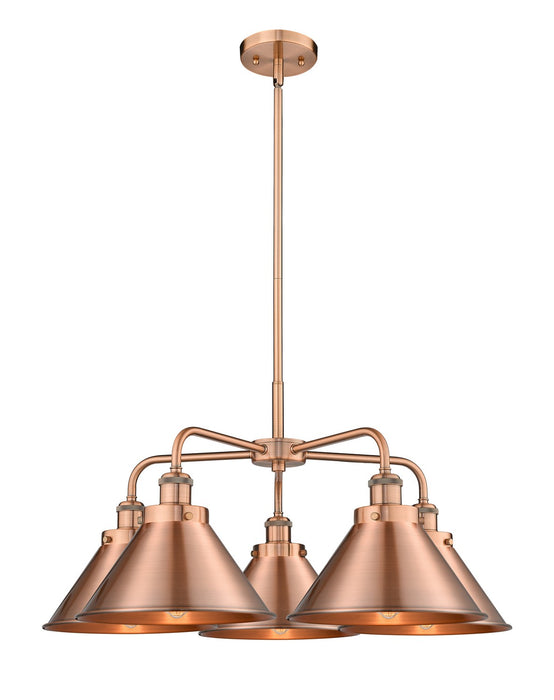 Innovations - 916-5CR-AC-M10-AC - Five Light Chandelier - Downtown Urban - Antique Copper