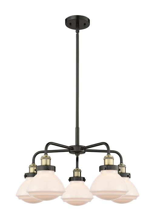 Innovations - 916-5CR-BAB-G321 - Five Light Chandelier - Downtown Urban - Black Antique Brass