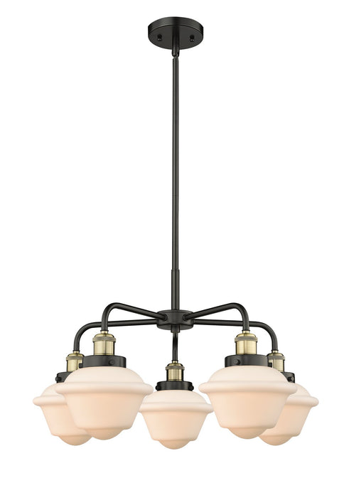 Innovations - 916-5CR-BAB-G531 - Five Light Chandelier - Downtown Urban - Black Antique Brass