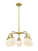 Innovations - 916-5CR-BB-G201-6 - Five Light Chandelier - Downtown Urban - Brushed Brass