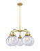 Innovations - 916-5CR-BB-G204-8 - Five Light Chandelier - Downtown Urban - Brushed Brass