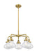 Innovations - 916-5CR-BB-G324 - Five Light Chandelier - Downtown Urban - Brushed Brass