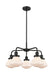 Innovations - 916-5CR-BK-G321 - Five Light Chandelier - Downtown Urban - Matte Black