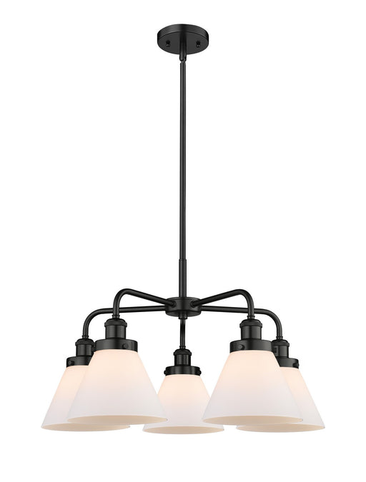 Innovations - 916-5CR-BK-G41 - Five Light Chandelier - Downtown Urban - Matte Black