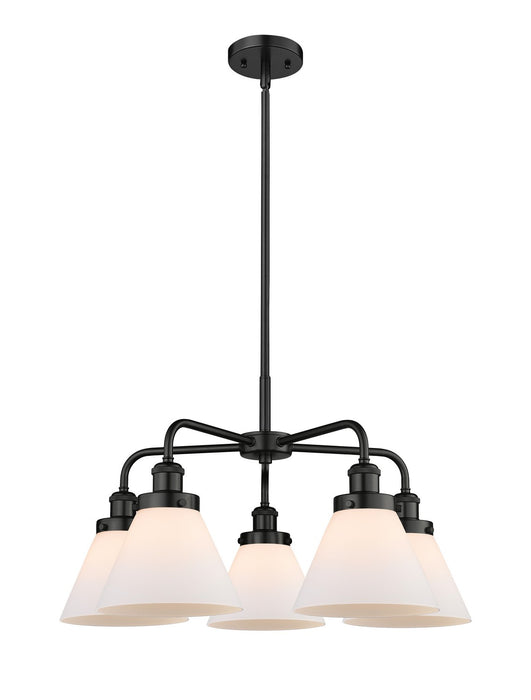 Innovations - 916-5CR-BK-G41 - Five Light Chandelier - Downtown Urban - Matte Black