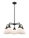 Innovations - 916-5CR-BK-G41 - Five Light Chandelier - Downtown Urban - Matte Black