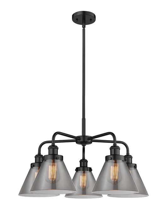 Innovations - 916-5CR-BK-G43 - Five Light Chandelier - Downtown Urban - Matte Black