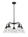 Innovations - 916-5CR-BK-G44 - Five Light Chandelier - Downtown Urban - Matte Black