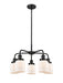 Innovations - 916-5CR-BK-G51 - Five Light Chandelier - Downtown Urban - Matte Black