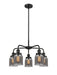 Innovations - 916-5CR-BK-G53 - Five Light Chandelier - Downtown Urban - Matte Black