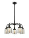 Innovations - 916-5CR-BK-G58 - Five Light Chandelier - Downtown Urban - Matte Black