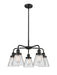 Innovations - 916-5CR-BK-G62 - Five Light Chandelier - Downtown Urban - Matte Black