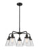 Innovations - 916-5CR-BK-G64 - Five Light Chandelier - Downtown Urban - Matte Black