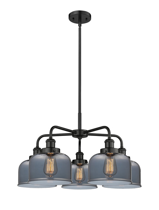 Innovations - 916-5CR-BK-G73 - Five Light Chandelier - Downtown Urban - Matte Black