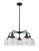 Innovations - 916-5CR-BK-G74 - Five Light Chandelier - Downtown Urban - Matte Black