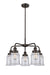 Innovations - 916-5CR-OB-G182 - Five Light Chandelier - Downtown Urban - Oil Rubbed Bronze