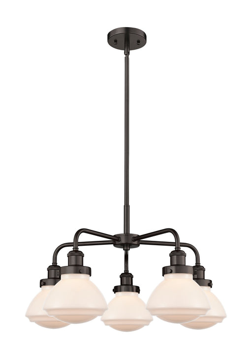 Innovations - 916-5CR-OB-G321 - Five Light Chandelier - Downtown Urban - Oil Rubbed Bronze