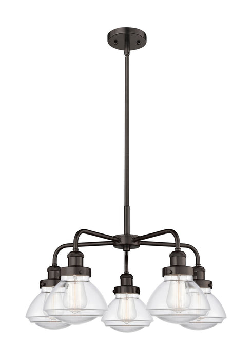 Innovations - 916-5CR-OB-G322 - Five Light Chandelier - Downtown Urban - Oil Rubbed Bronze