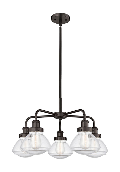 Innovations - 916-5CR-OB-G324 - Five Light Chandelier - Downtown Urban - Oil Rubbed Bronze