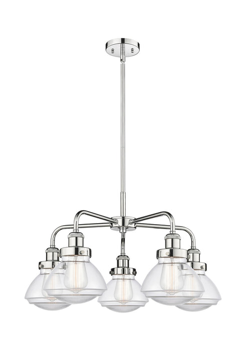 Innovations - 916-5CR-PC-G322 - Five Light Chandelier - Downtown Urban - Polished Chrome