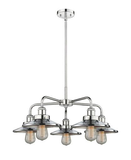 Downtown Urban Five Light Chandelier