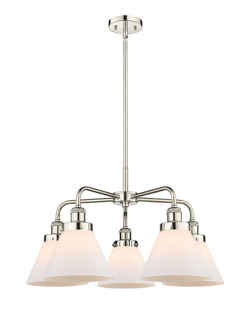 Innovations - 916-5CR-PN-G41 - Five Light Chandelier - Downtown Urban - Polished Nickel