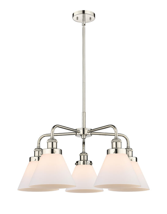 Innovations - 916-5CR-PN-G41 - Five Light Chandelier - Downtown Urban - Polished Nickel