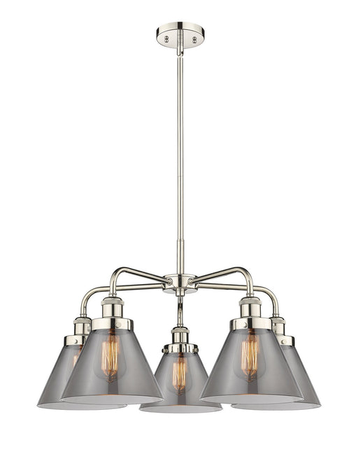 Innovations - 916-5CR-PN-G43 - Five Light Chandelier - Downtown Urban - Polished Nickel