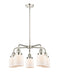 Innovations - 916-5CR-PN-G51 - Five Light Chandelier - Downtown Urban - Polished Nickel