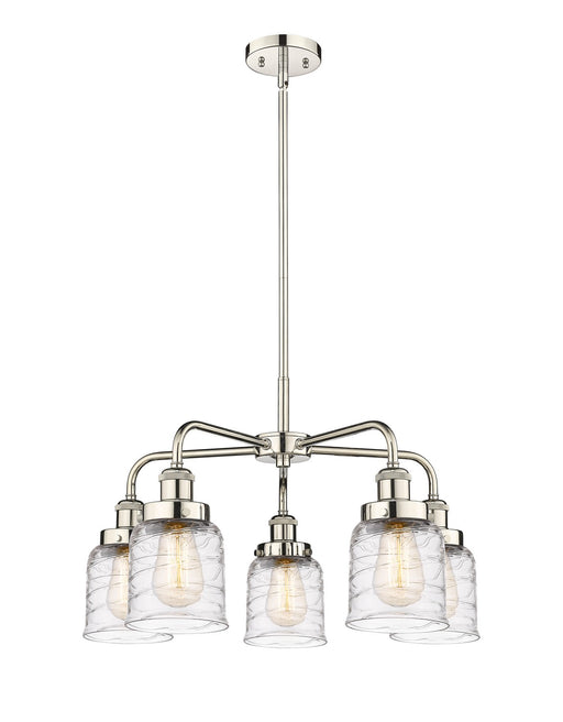 Innovations - 916-5CR-PN-G513 - Five Light Chandelier - Downtown Urban - Polished Nickel