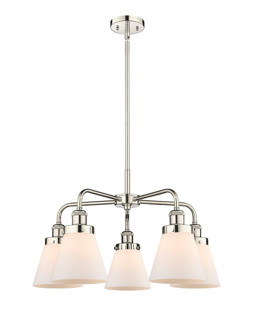 Innovations - 916-5CR-PN-G61 - Five Light Chandelier - Downtown Urban - Polished Nickel