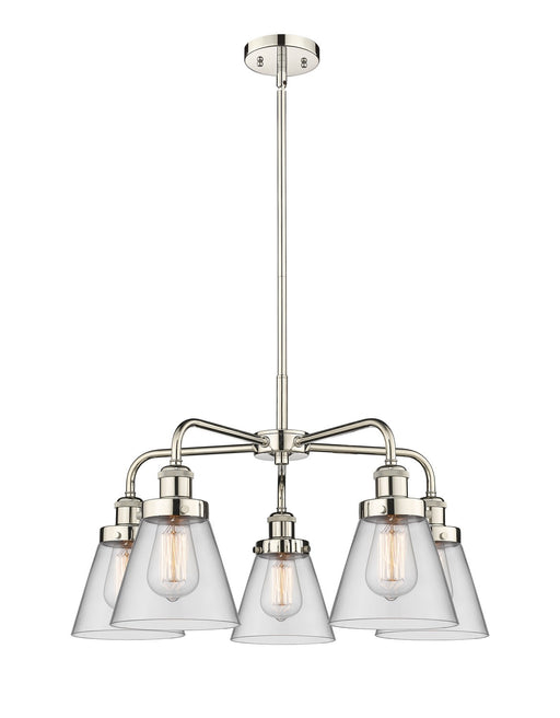 Innovations - 916-5CR-PN-G62 - Five Light Chandelier - Downtown Urban - Polished Nickel