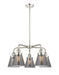 Innovations - 916-5CR-PN-G63 - Five Light Chandelier - Downtown Urban - Polished Nickel